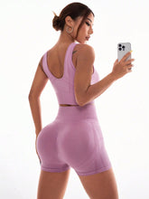 Load image into Gallery viewer, Scoop Neck Wide Strap Top and Shorts Active Set