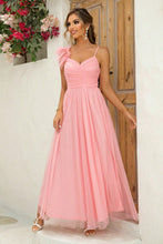 Load image into Gallery viewer, Asymmetrical Ruched Slit Dress