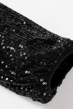 Load image into Gallery viewer, Sequin Zip Up Long Sleeve Jacket