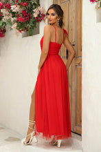 Load image into Gallery viewer, Asymmetrical Ruched Slit Dress