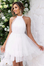 Load image into Gallery viewer, Halter Neck Backless Mesh Dress