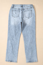 Load image into Gallery viewer, Distressed High Waist Jeans