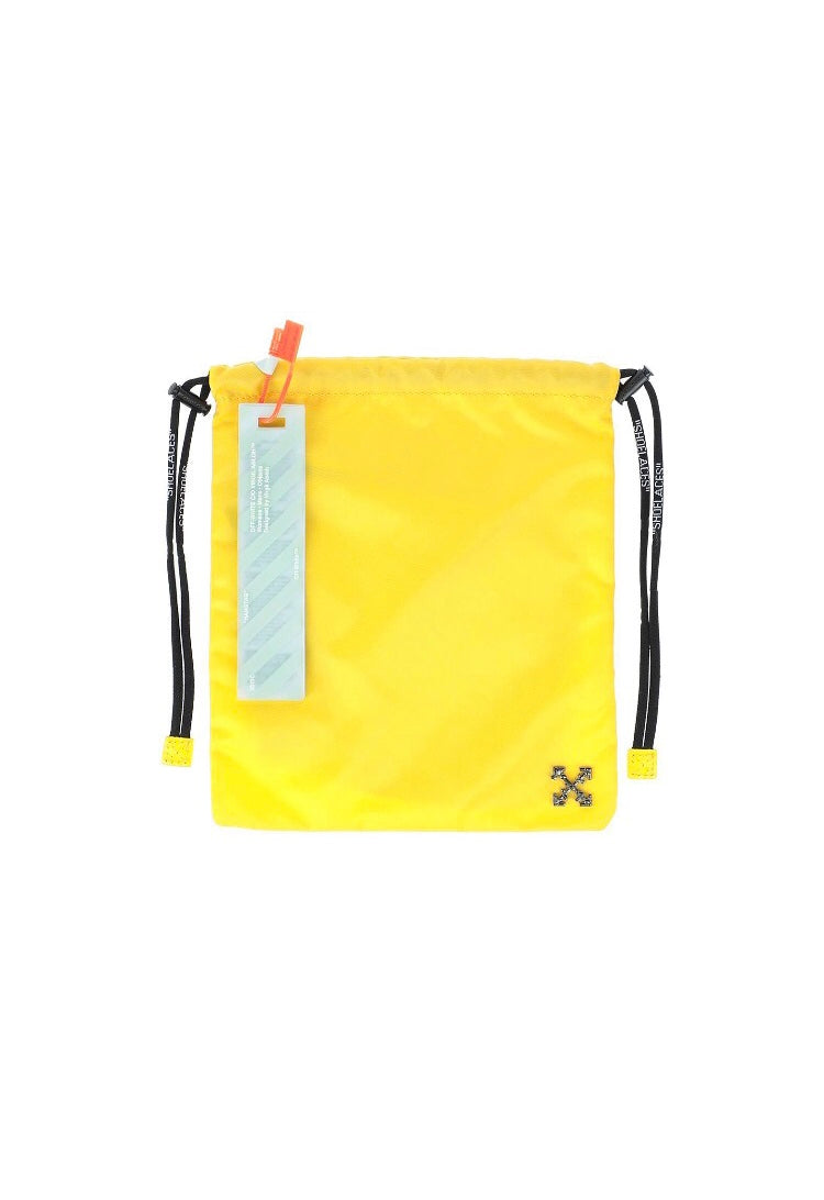 OFF WHITE Drawstring Pouch Thrift Lips