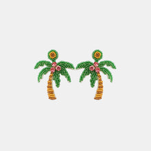 Load image into Gallery viewer, Rice Bead Coconut Tree Earrings
