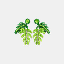 Load image into Gallery viewer, Rice Bead Leaf Earrings
