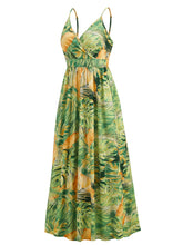 Load image into Gallery viewer, Printed Surplice Spaghetti Strap Dress
