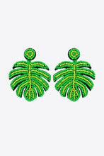 Load image into Gallery viewer, Beaded Banana Leaf Earrings
