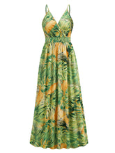 Load image into Gallery viewer, Printed Surplice Spaghetti Strap Dress
