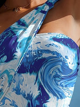 Load image into Gallery viewer, Cutout Printed One-Shoulder One-Piece Swimwear
