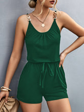 Load image into Gallery viewer, Scoop Neck Romper with Pockets
