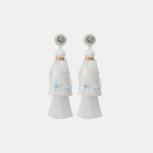 Load image into Gallery viewer, Layered Rice Bead Tassel Earrings
