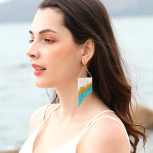 Load image into Gallery viewer, Rice Bead Dangle Earrings
