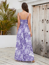 Load image into Gallery viewer, Printed Surplice Spaghetti Strap Dress
