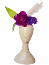 Load image into Gallery viewer, Countess Violet Fascinator
