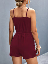 Load image into Gallery viewer, Scoop Neck Romper with Pockets
