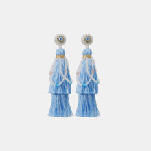 Load image into Gallery viewer, Layered Rice Bead Tassel Earrings
