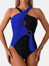 Load image into Gallery viewer, Cutout Contrast Sleeveless One-Piece Swimwear
