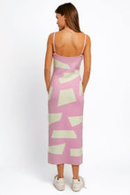 Load image into Gallery viewer, Tasha Apparel Abstract Contrast Maxi Sweater Cami Dress
