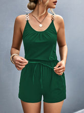 Load image into Gallery viewer, Scoop Neck Romper with Pockets
