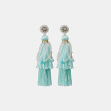 Load image into Gallery viewer, Layered Rice Bead Tassel Earrings
