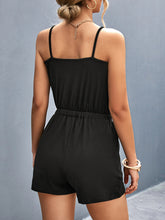 Load image into Gallery viewer, Scoop Neck Romper with Pockets
