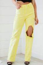 Load image into Gallery viewer, Vibrant Kami Destroyed Wide Leg Jeans
