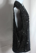 Load image into Gallery viewer, Noir Sequin Embellished Vest
