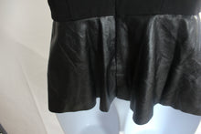 Load image into Gallery viewer, Black faux leather top
