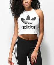 Load image into Gallery viewer, Adidas Trefoil Crop Halter
