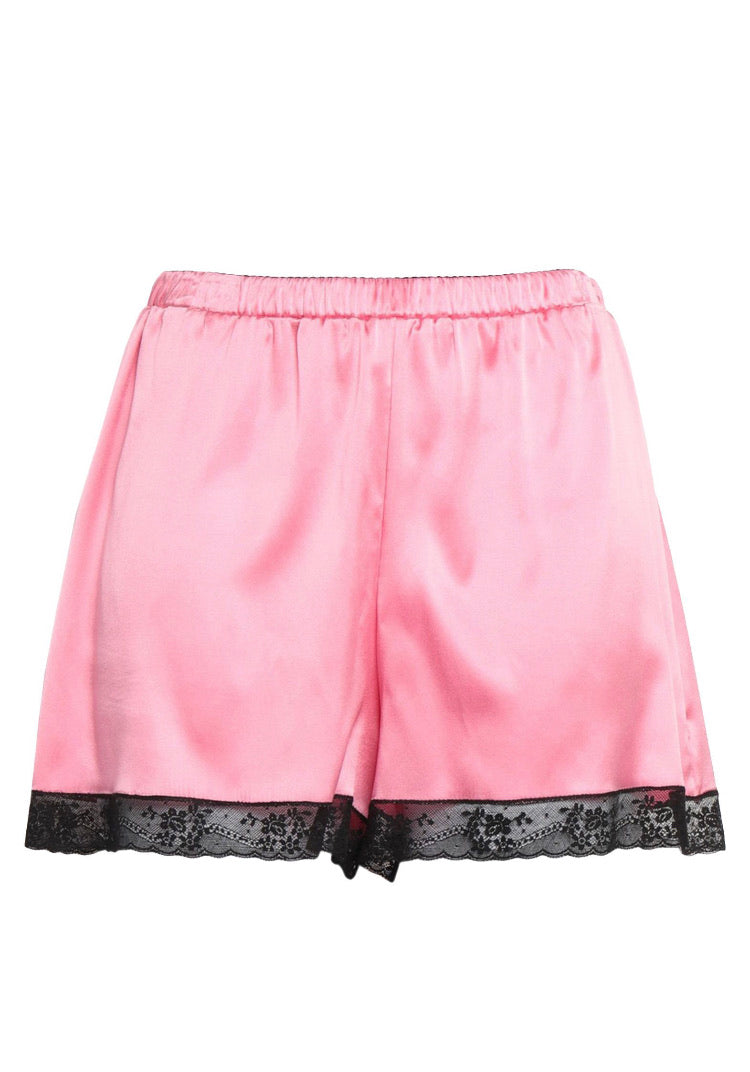 Dolce & Gabbana Pink Silk Shorts