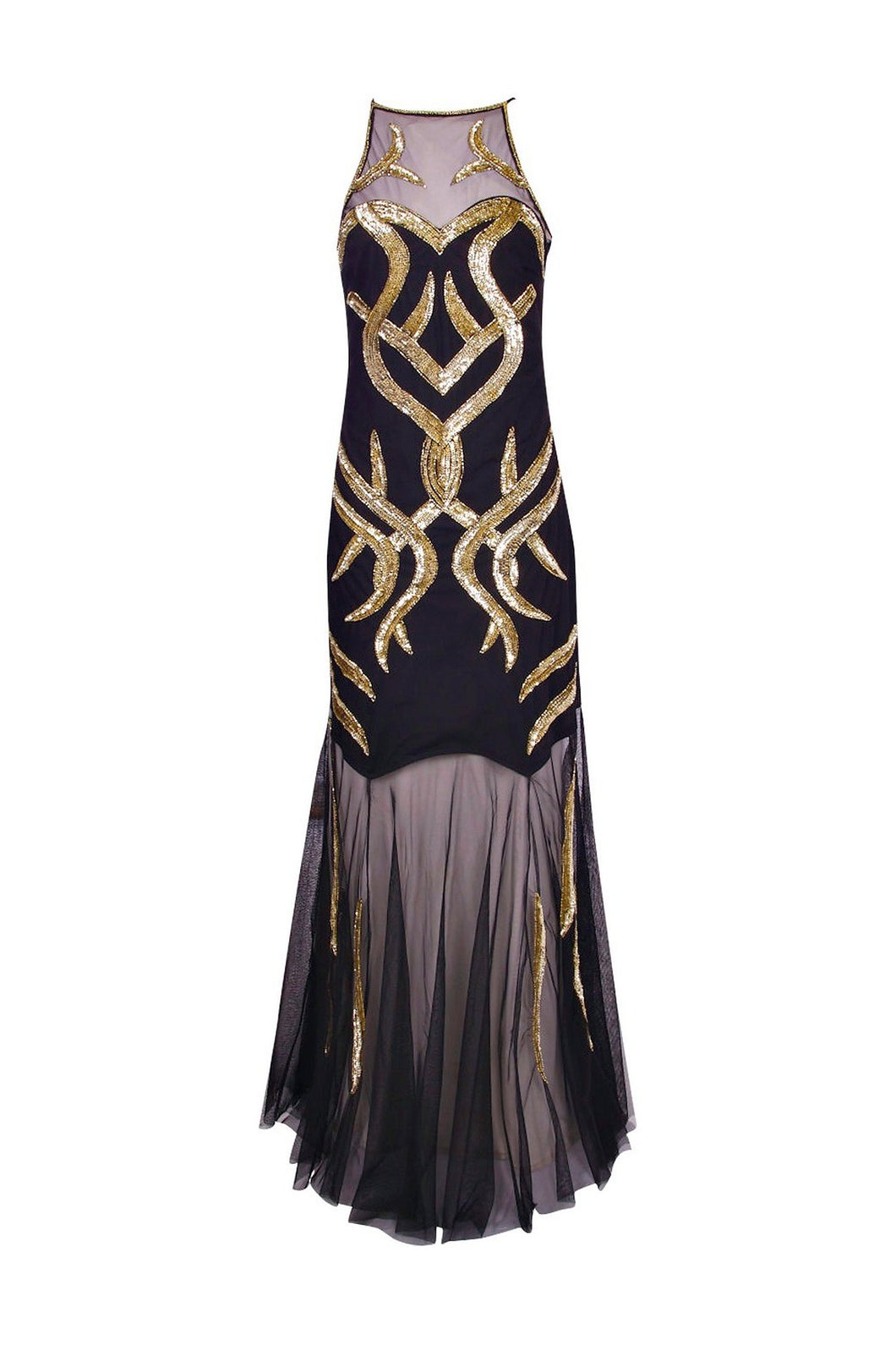 Boohoo Embellished Gown