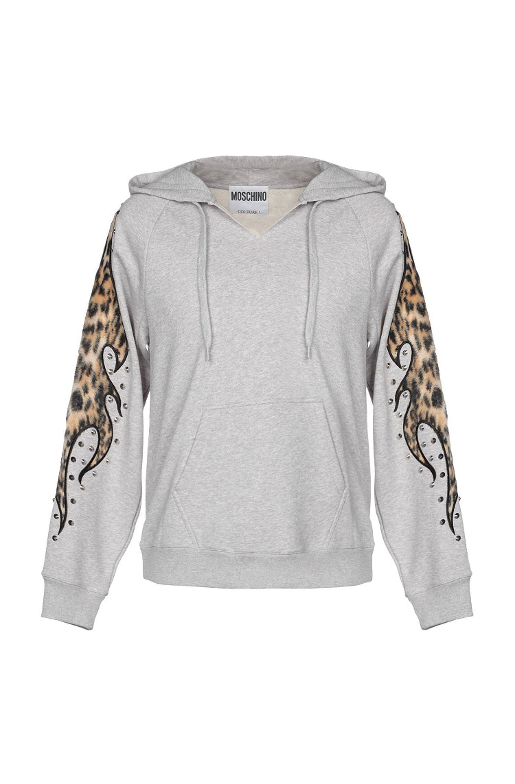 Moschino Leopard Flame Hoodie