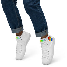 Load image into Gallery viewer, Pride Men’s high top canvas shoes
