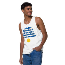 Load image into Gallery viewer, Juneteenth Holiday Men’s premium tank top
