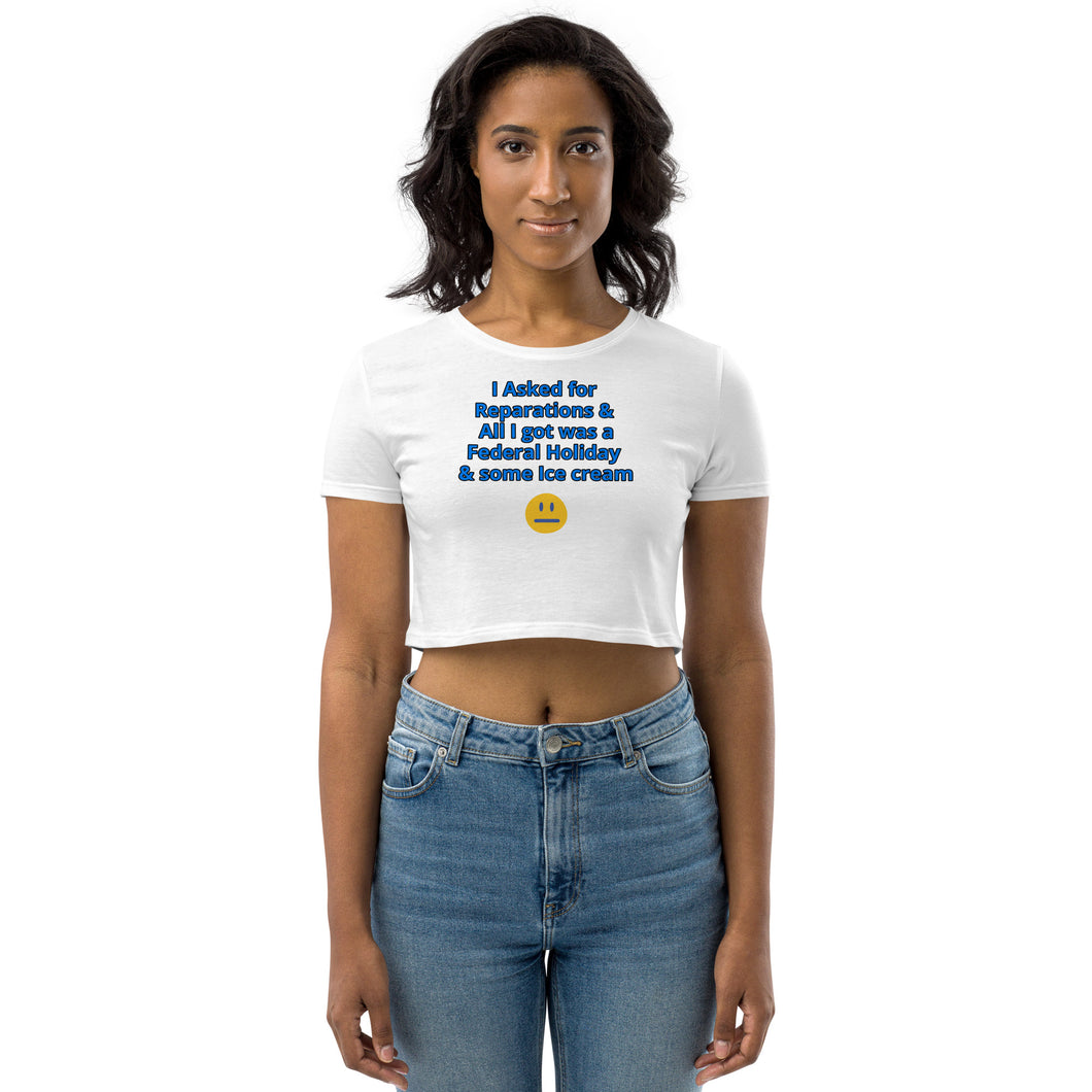 Juneteenth Organic Crop Top